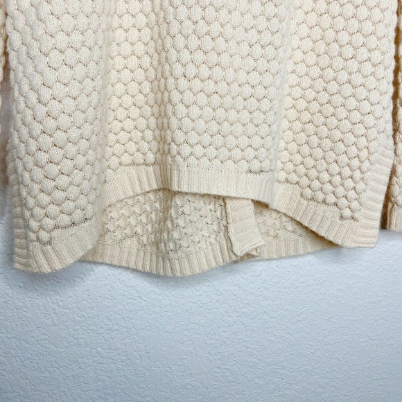 Maison Jules Bubble Knit Metallic Gold Sparkle Sweater - Picture 3 of 6